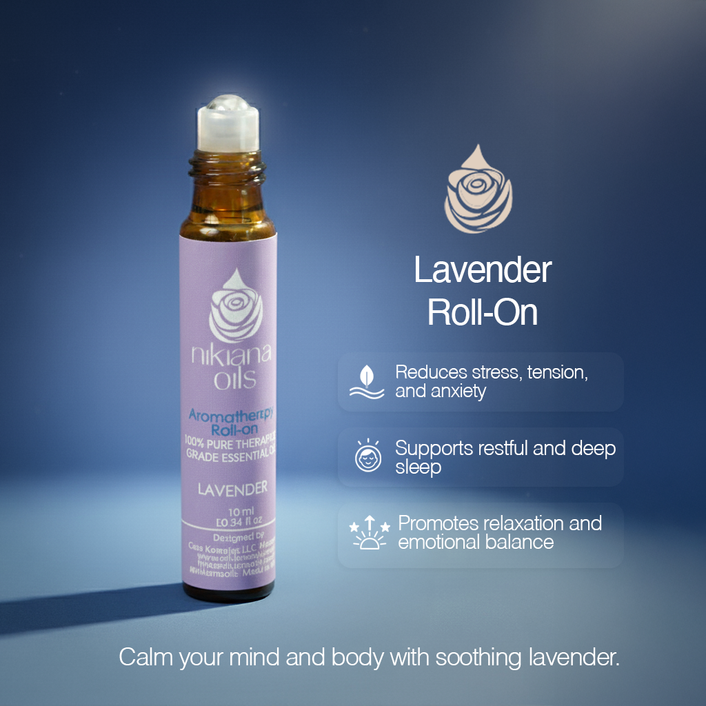 Lavender 100% Pure Essential Oil Roll-On