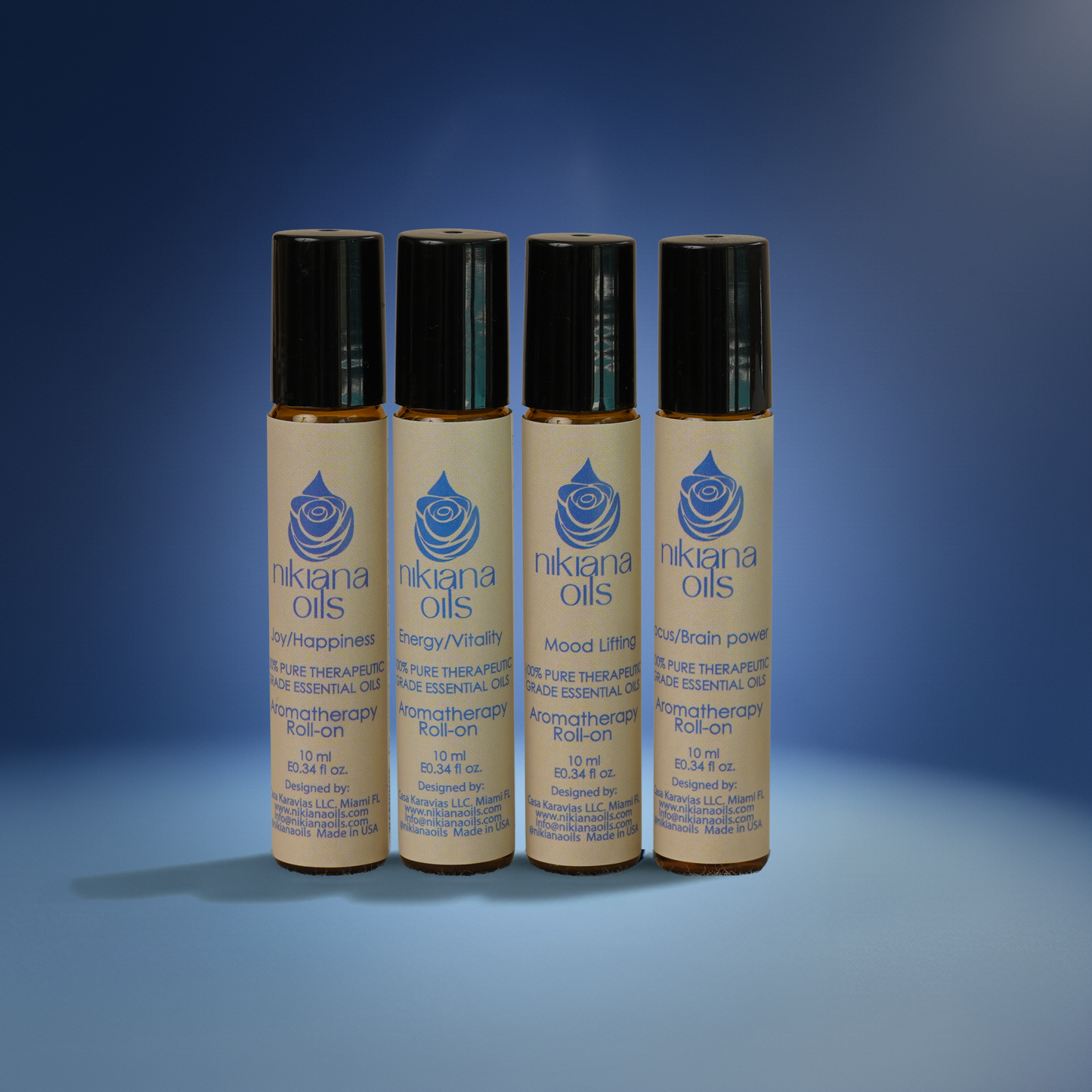 Aromatherapy Nasal Roll-Ons Energy Collection